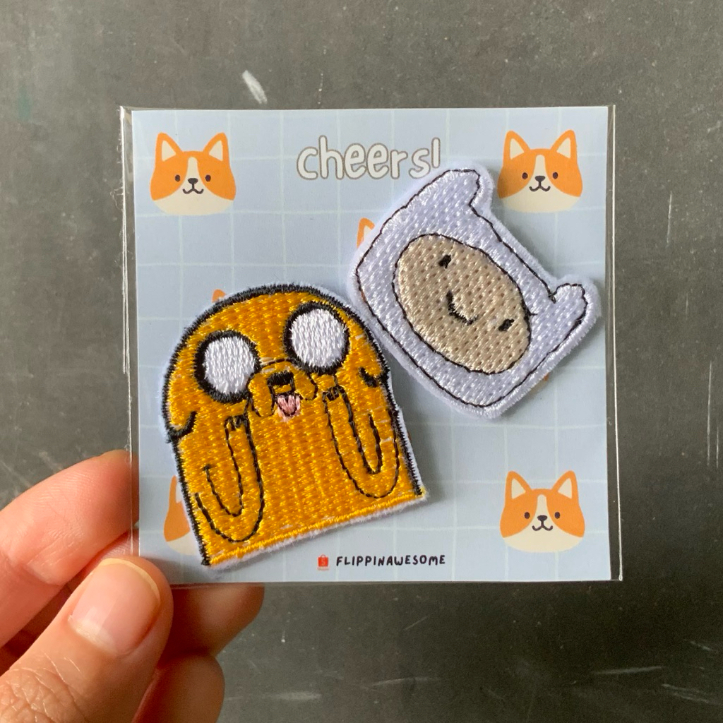 Iron patch adventure time / finn and jake / adventure time / patch finn and jake / bordir adventure 