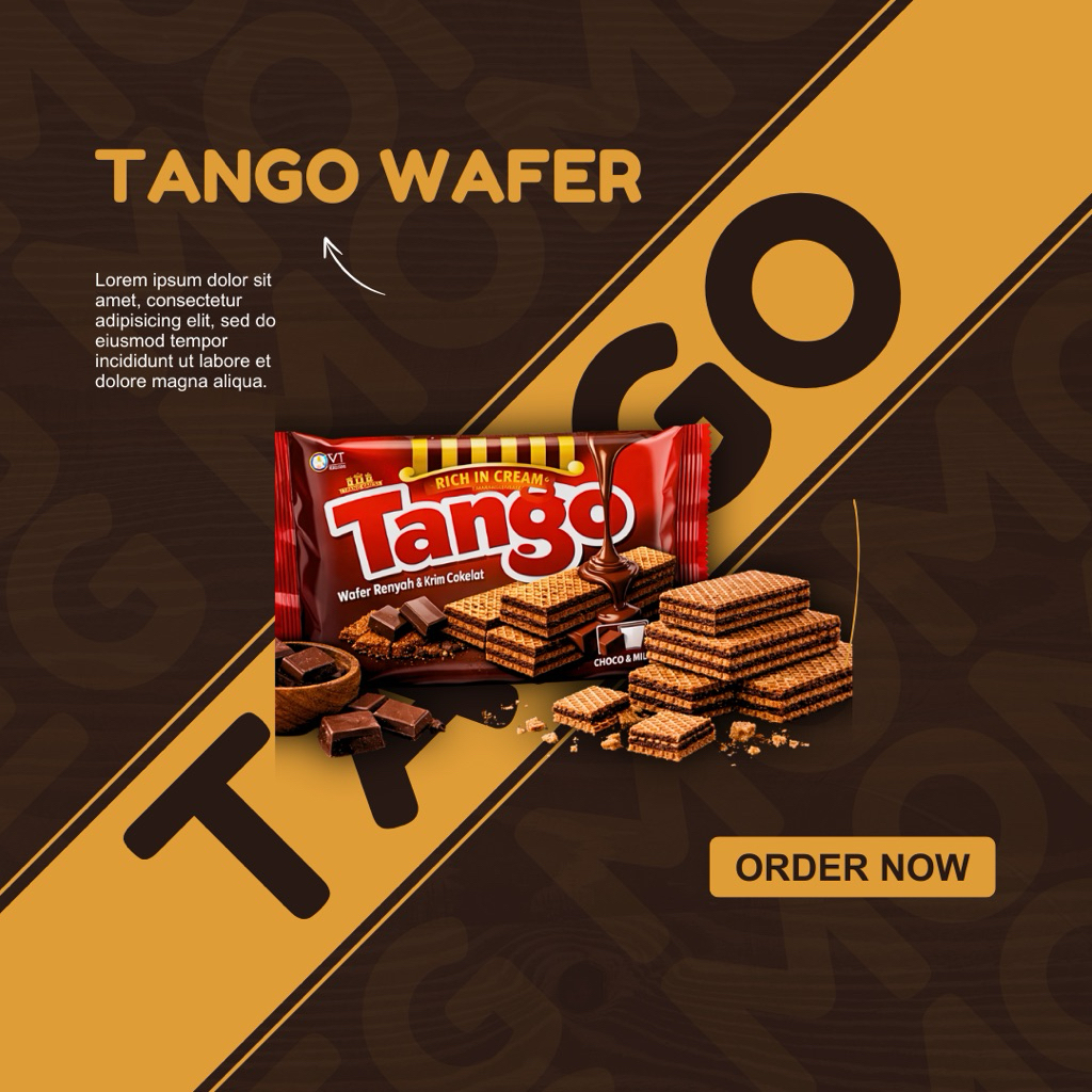 Jajanan Ciki Wafer Tango Snack Favorit Keluarga, Wafer Tango Renyah & Enak