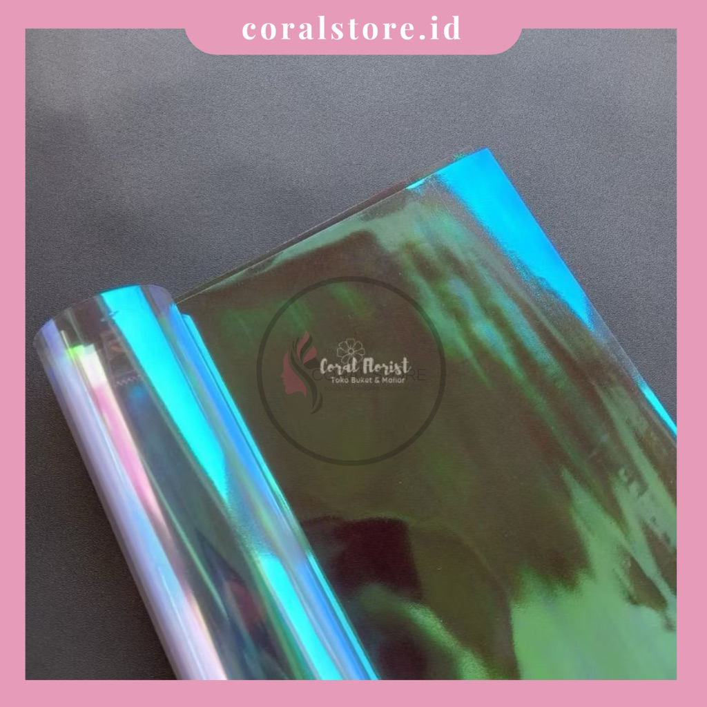 Kertas Buket Hologram Waterproof/Kertas Buket Bunga/Cellophane Flower Wrap/Kertas Cellophane Buket B