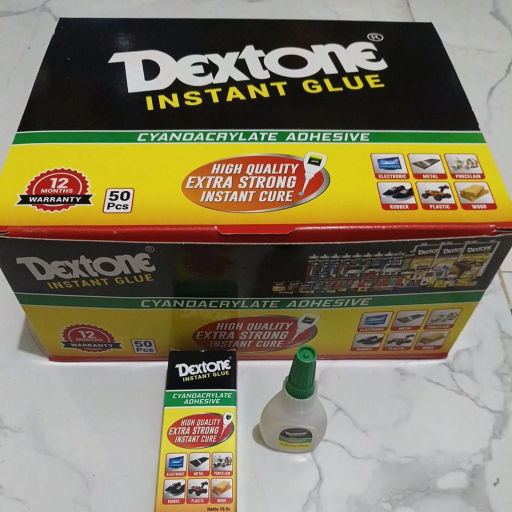 1Box isi 50 pcs Lem korea Dextone 1Dus  Lem cair dextone lem tetes dextone