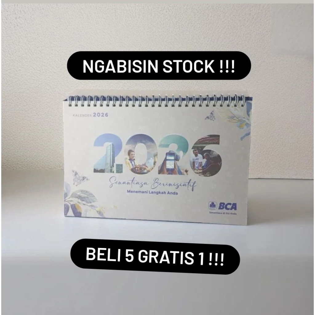 Kalender BCA 2026 ( Meja ) TURUN HARGA NGABISIN STOK