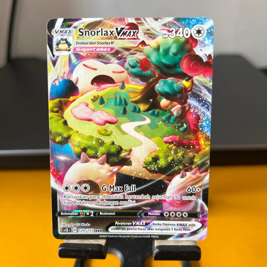 Snorlax VMax RRR SC1B 120/153 Indonesia Pokemon TCG