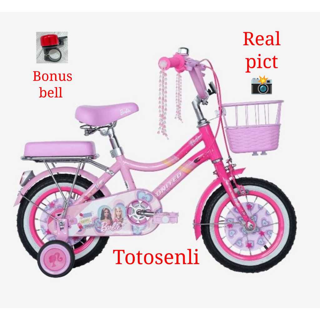 sepeda anak mini 18 inch united barbie sepeda anak united barbie sepeda anak perempuan