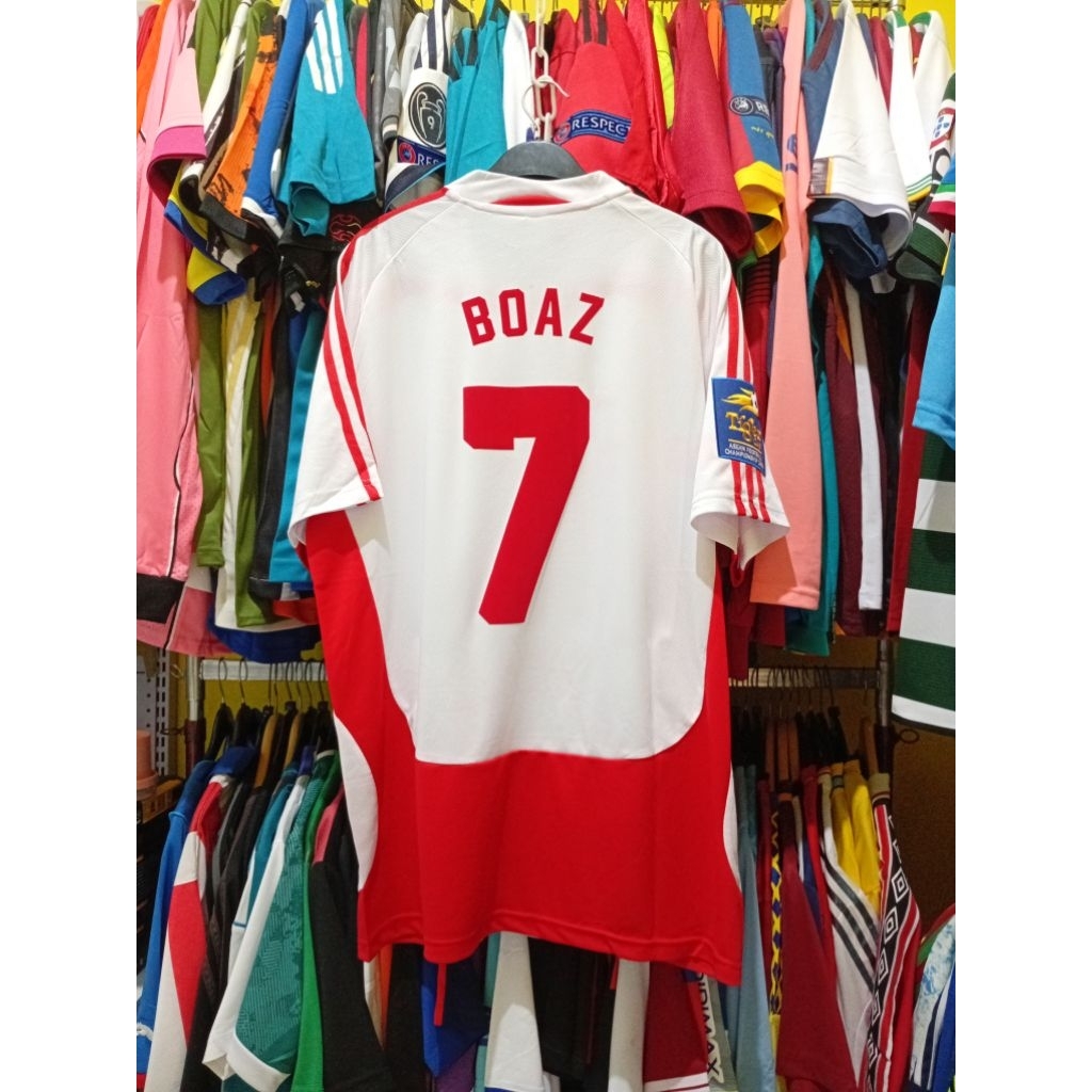 [NAMESET VELVET] JERSEY BOLA RETRO GO TIMNAS 2004 AWAY BOAZ 7