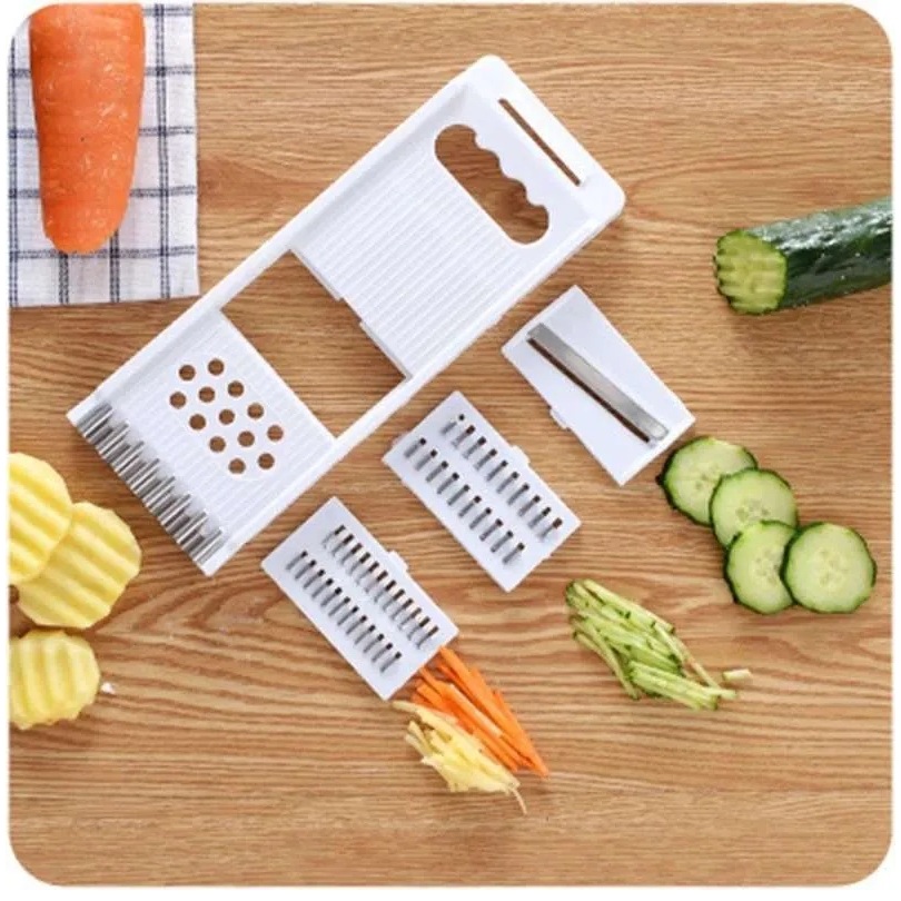 Serutan 4 in 1 parut singkong keju labu Buah Sayur serbaguna Alat Dapur Plastik  Pisau Pemotong