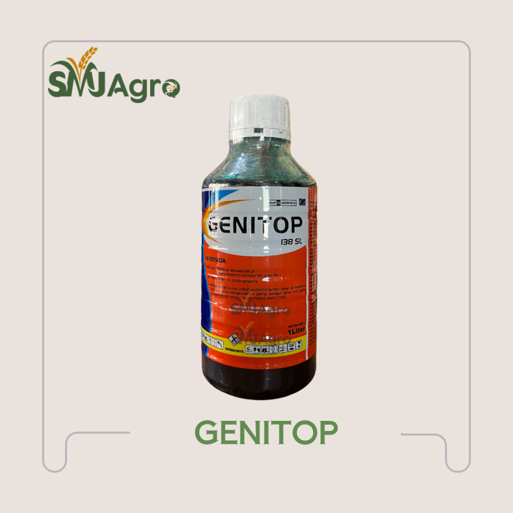 Herbisida Genitop 138SL Larutan Hijau Tua