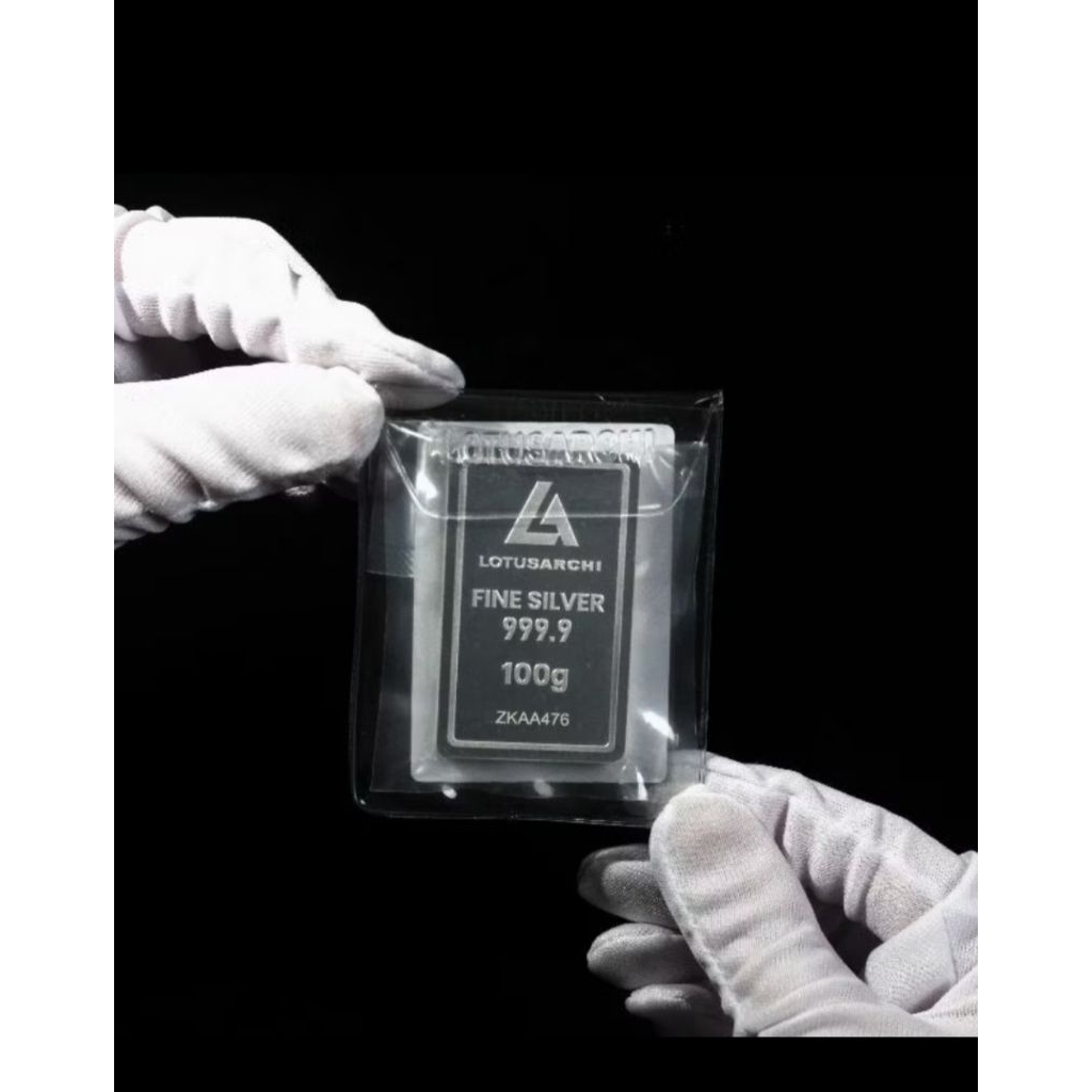 Lotus Archi Perak Batangan 999,9 50 Gram - Murni, Elegan, Investasi Aman
