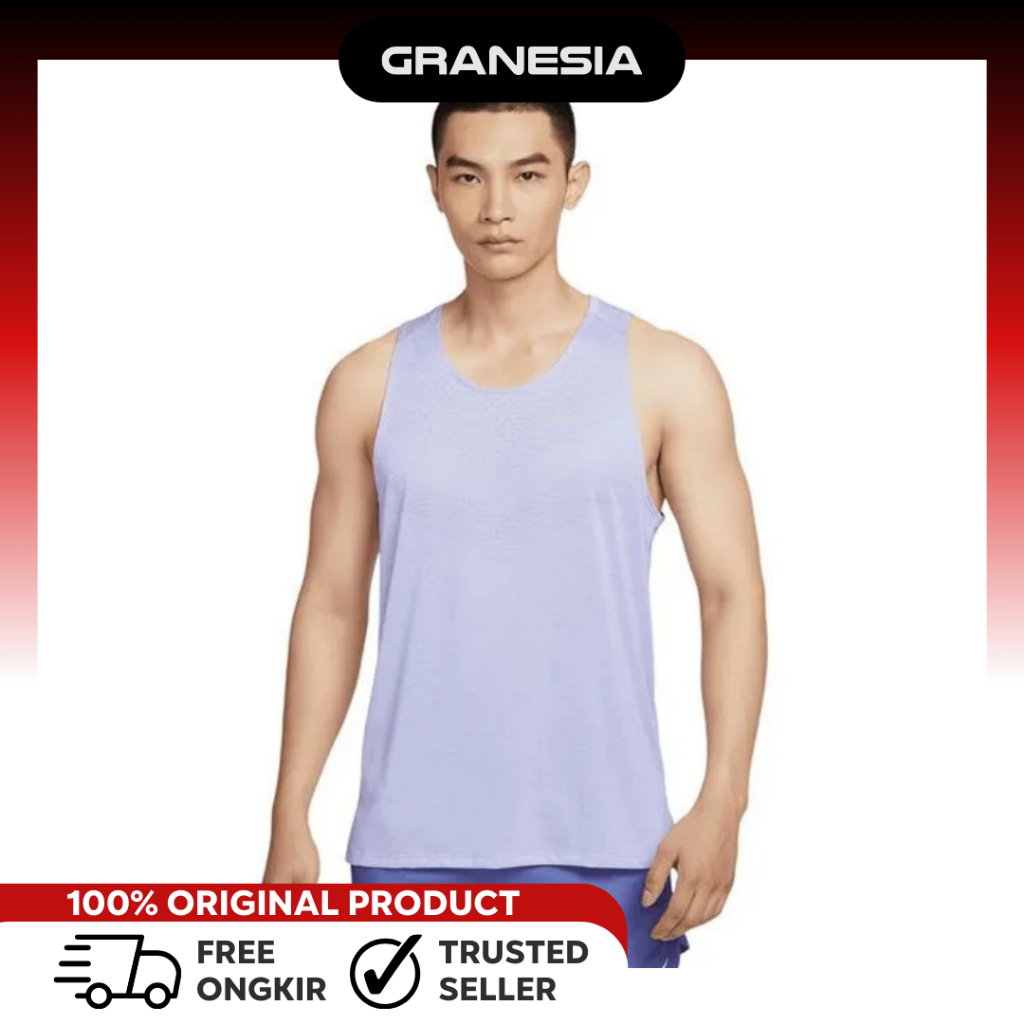 Baju Olahraga Lari Cowok NIKE Stride Men's Dri-FIT ADV Running Tank Top| Baju Olahraga Lari Pria