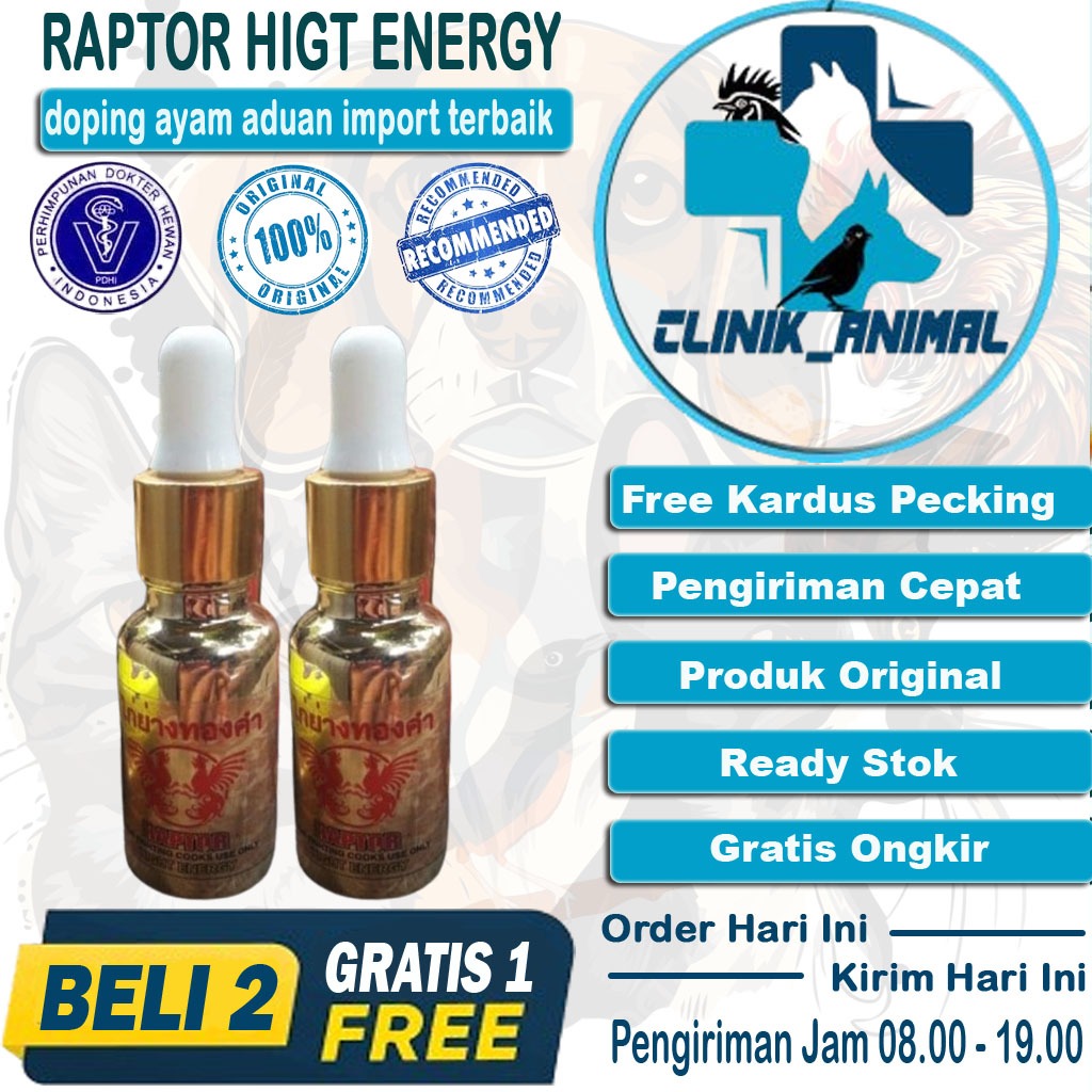 RAPTOR - Doping Ayam Aduan Laga Terbaik Import Thailand Asli