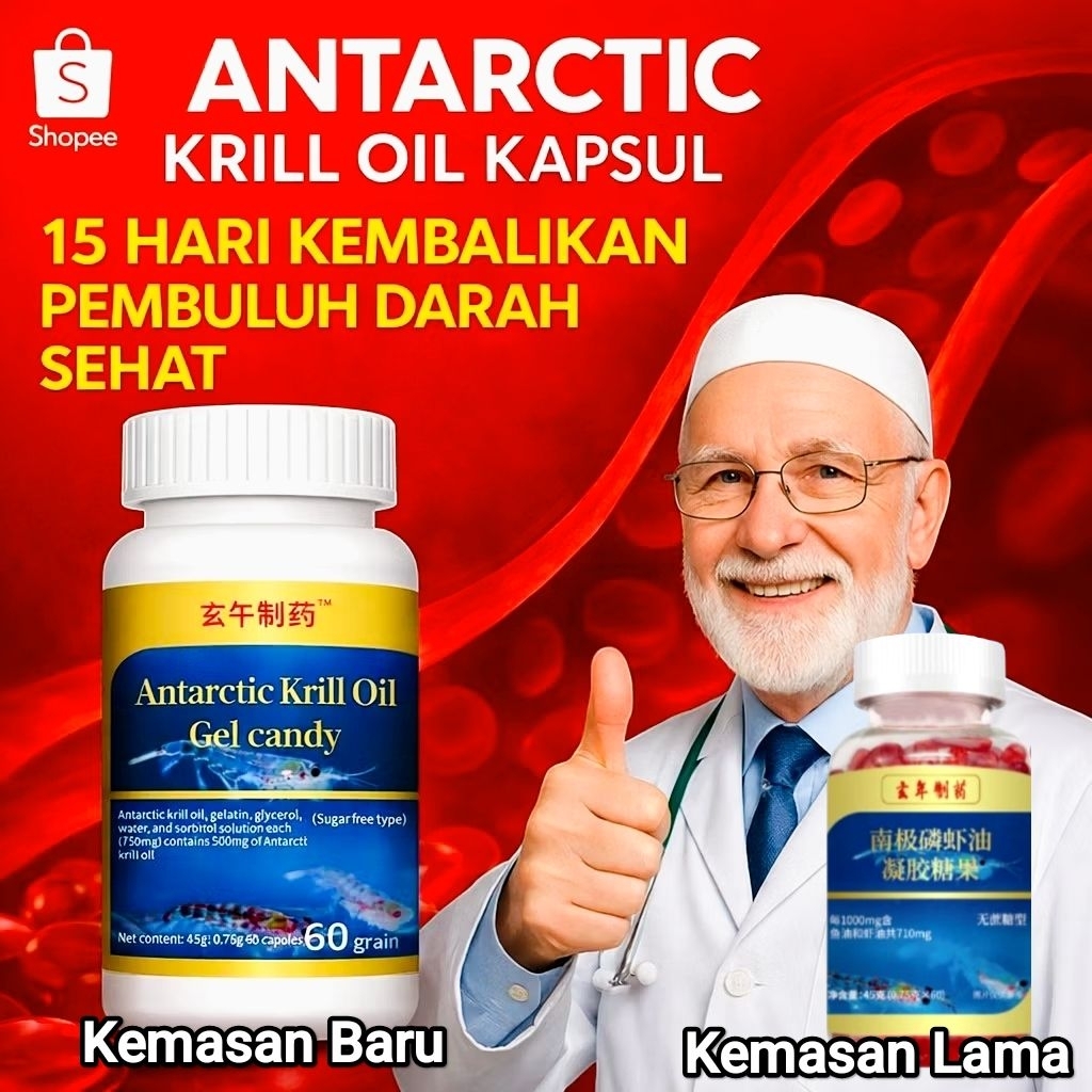 Minyak Udang Krill Antartika 100 Persen Original