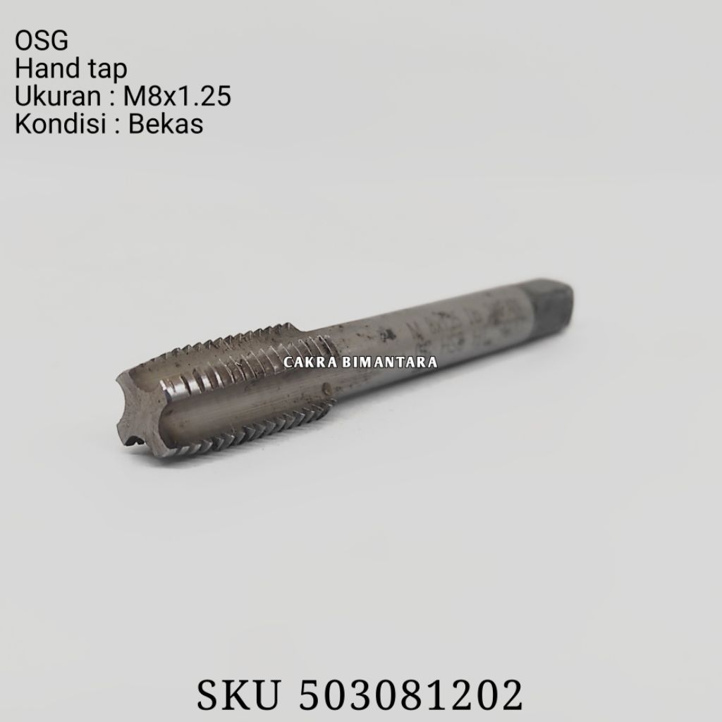 Hand Tap OSG M8x1.25 Manual Taping M8 x 1.25 HT M 8 OSG