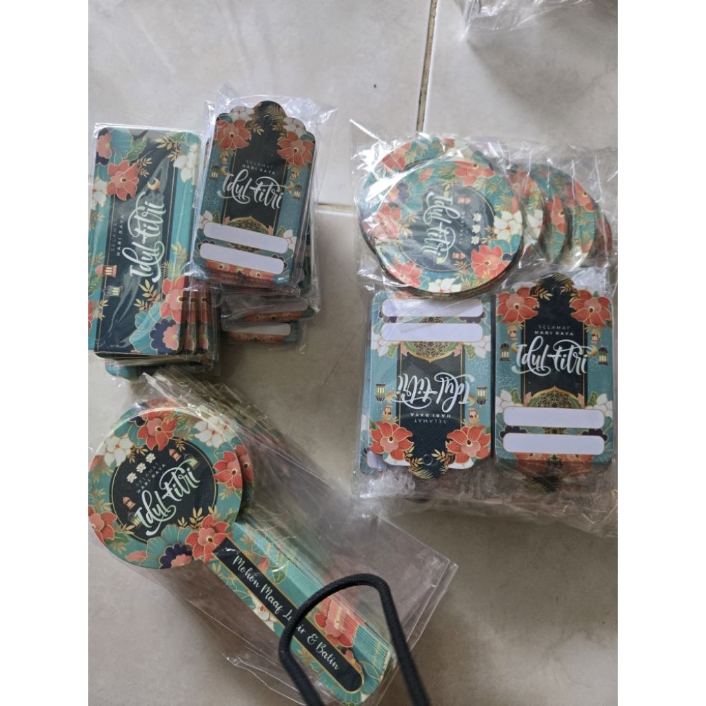 Satuan Hangtag lebaran Stiker Lebaran Stiker Segel Lebaran Stiker Idul Fitri Hangtag Idul Fitri Stik