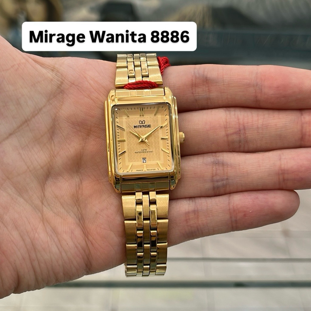 Jam Tangan Mirage 8886 Wanita Gold