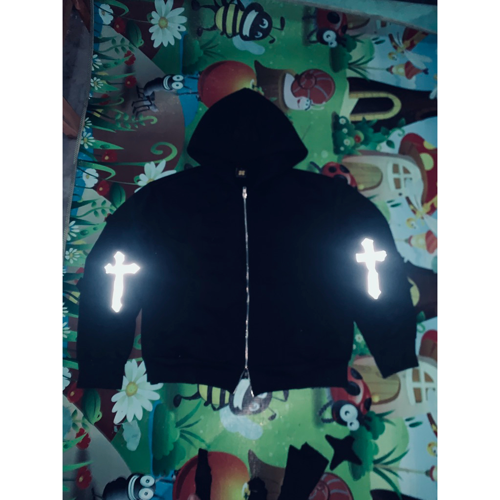 Hoodie reworked hitam