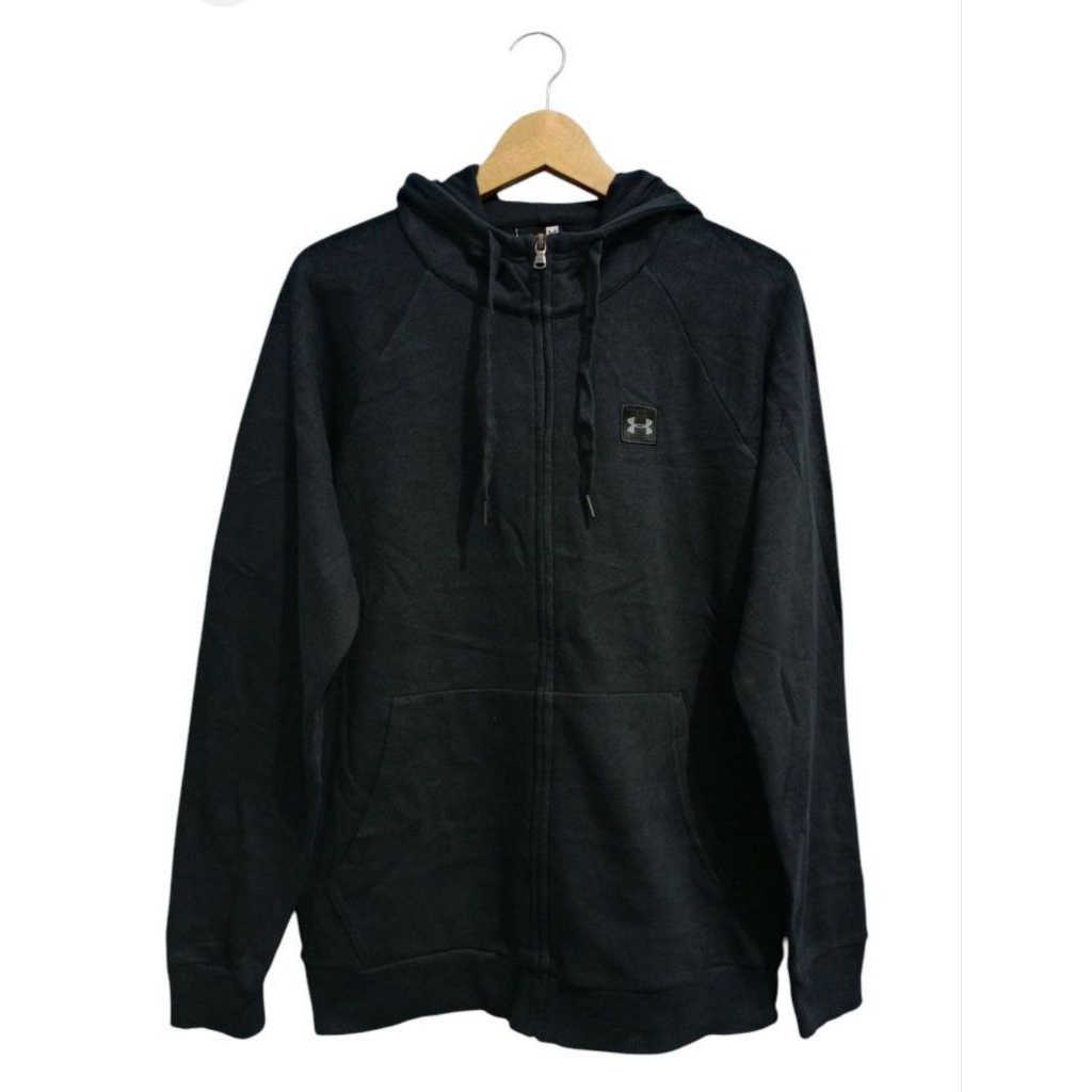 preloved hoodie zipper UA hitam size XL (124 x 70) cm