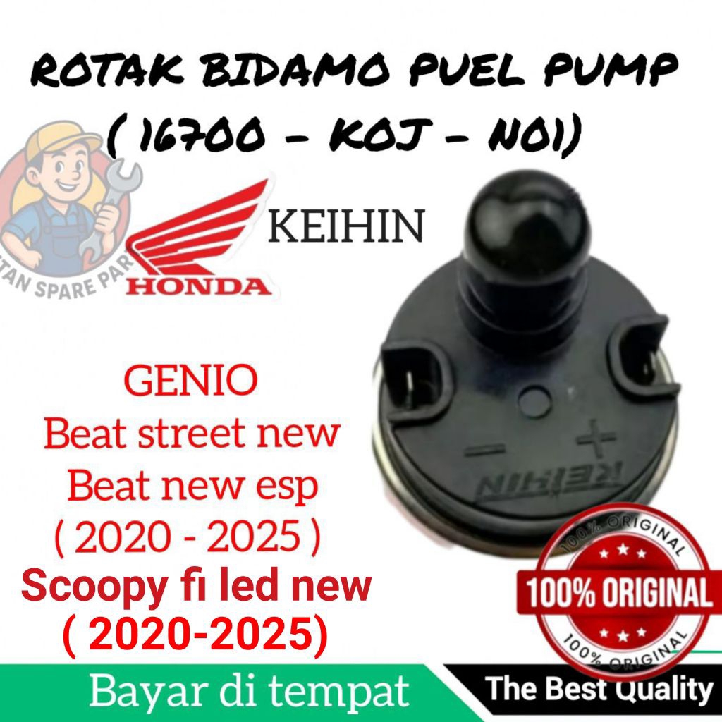Rotak bidamo fuel pump genio original motor honda beat street beat new 2020-2022