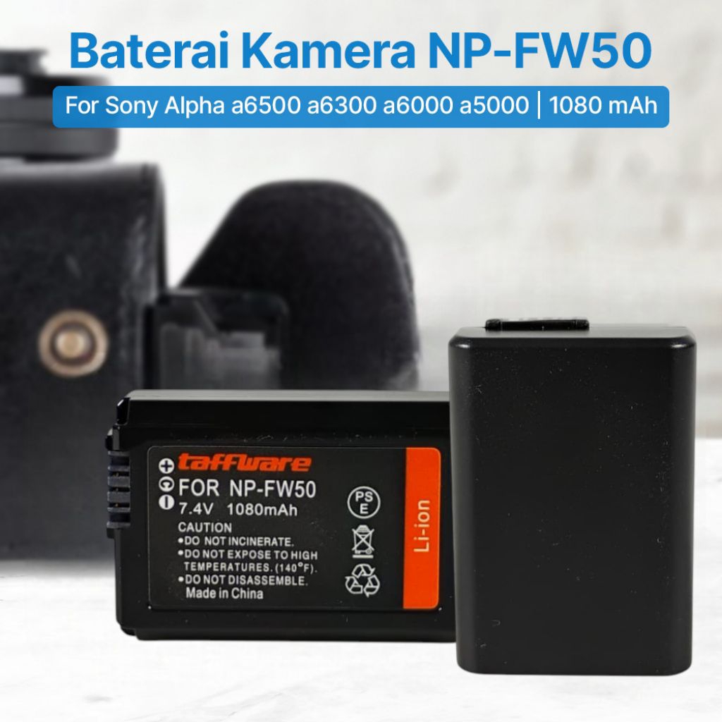 Baterai Battery Mirrorless Sony NP FW50 For A5000 A5100 A6000 A6300 A6400 A7 A7 II Sony Nex 5T 5R 5N