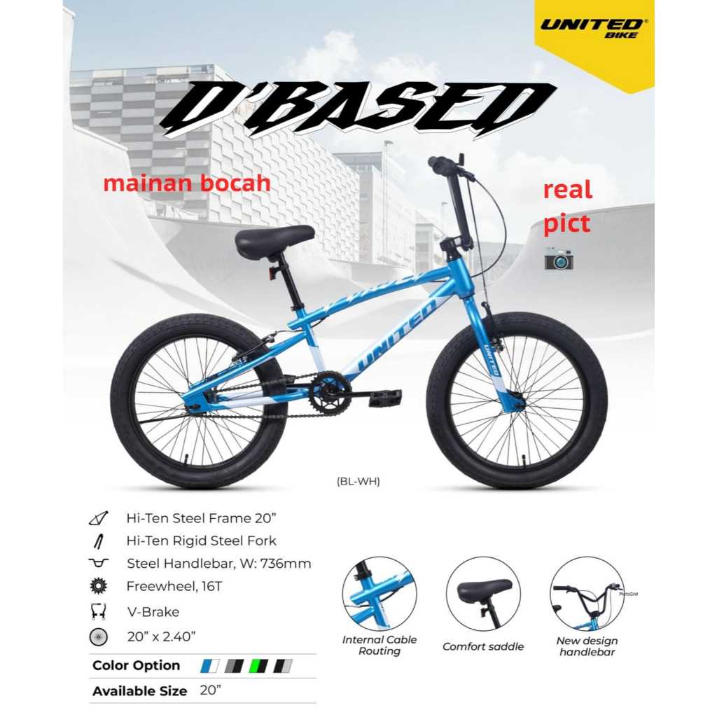 SEPEDA BMX 20INCH UNITED ROOUSE ROTOR TERBARU SEPEDA BMX UNITED