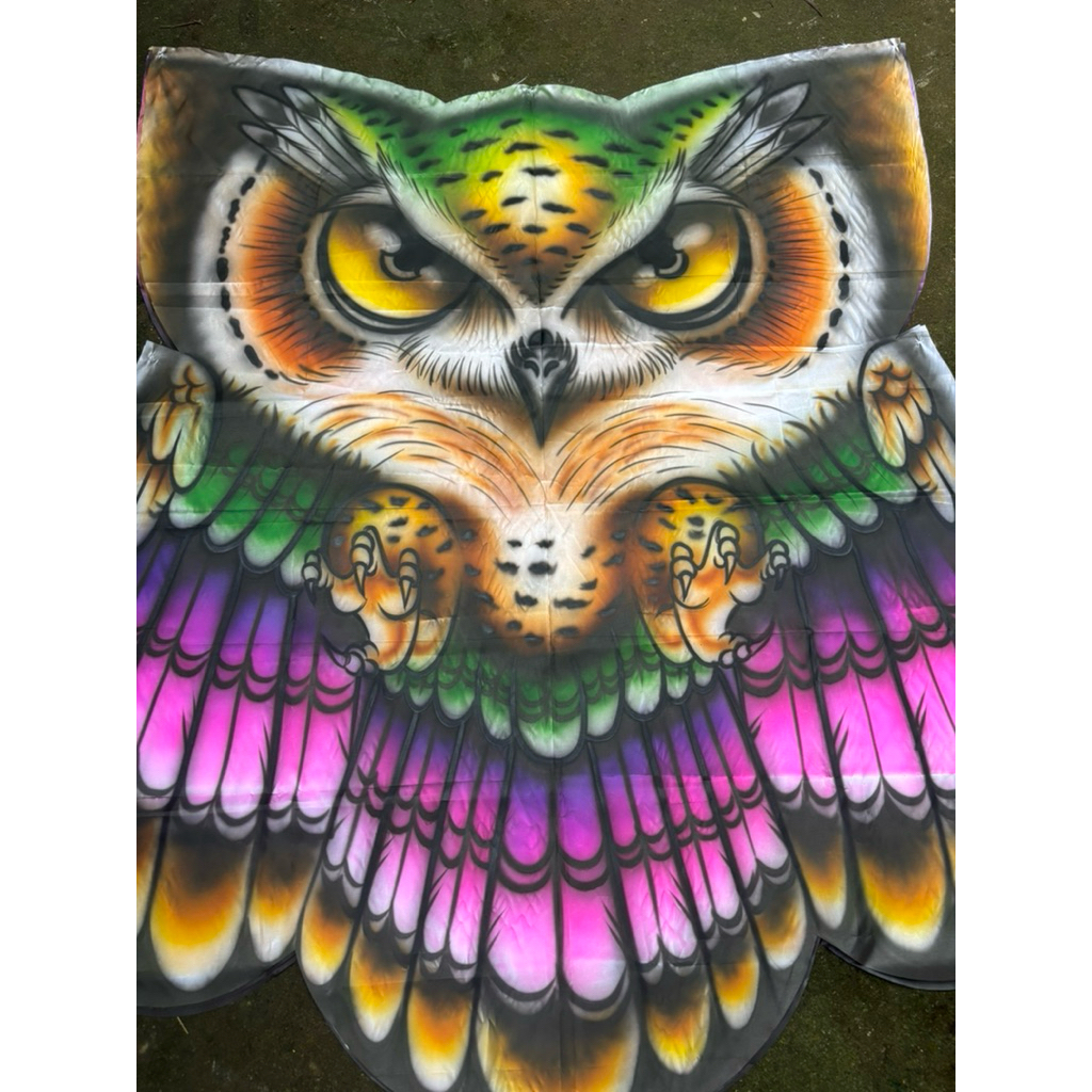 Kain Layangan Celepuk Airbrush A35 uk 150x175cm