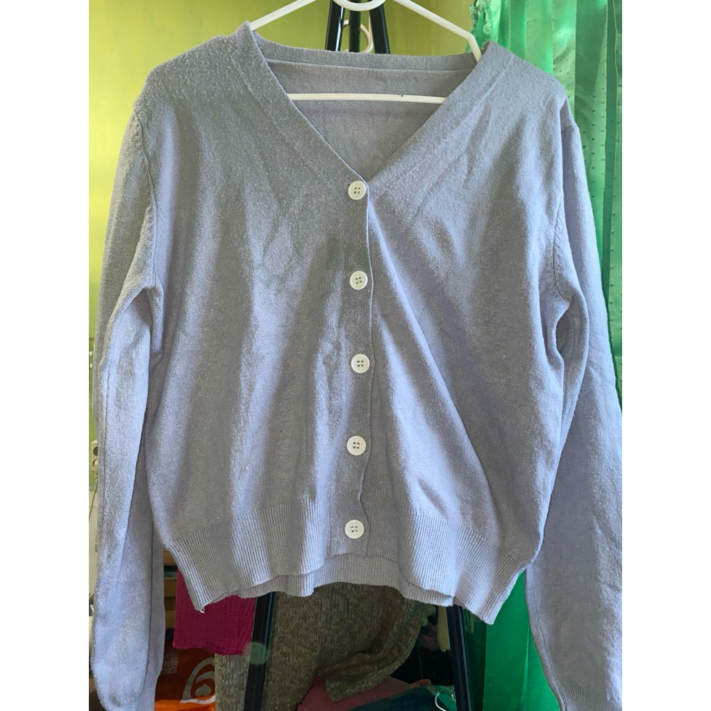 Preloved Cardigan Rajut Biru