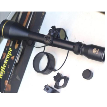 Teleskop telescope tropong Hakko Ring Gold 3-9X50 Dengan Reticle Mildot 4 Titik