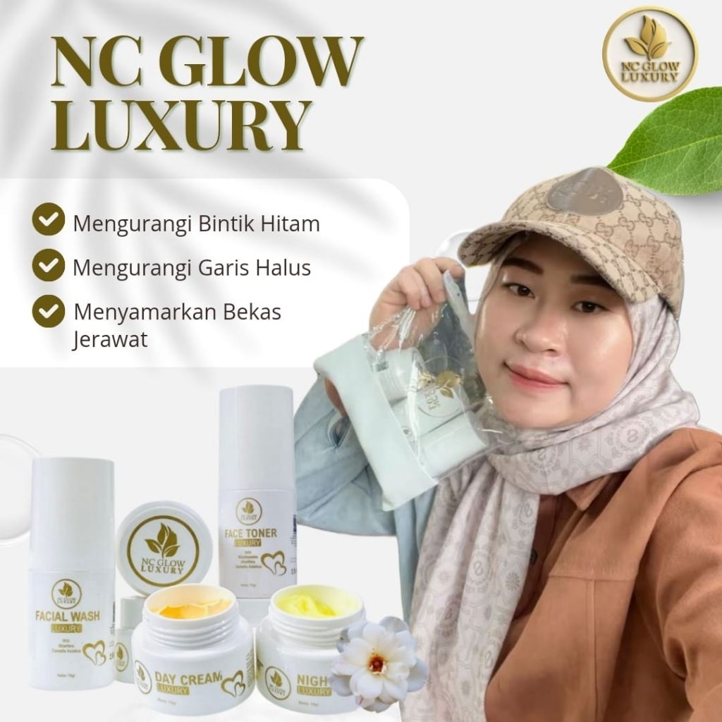 pre order nc glow,paket nc glow luxury / cream nc glow luxuryi terlaris 100% original NC Glow paket 