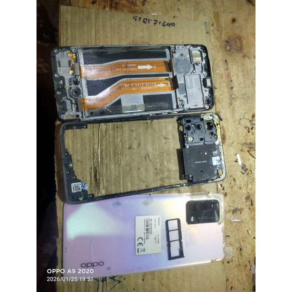 FRAME TATAKAN LCD _ BEZZEL OPPO A95 ORIGINAL COPOTAN