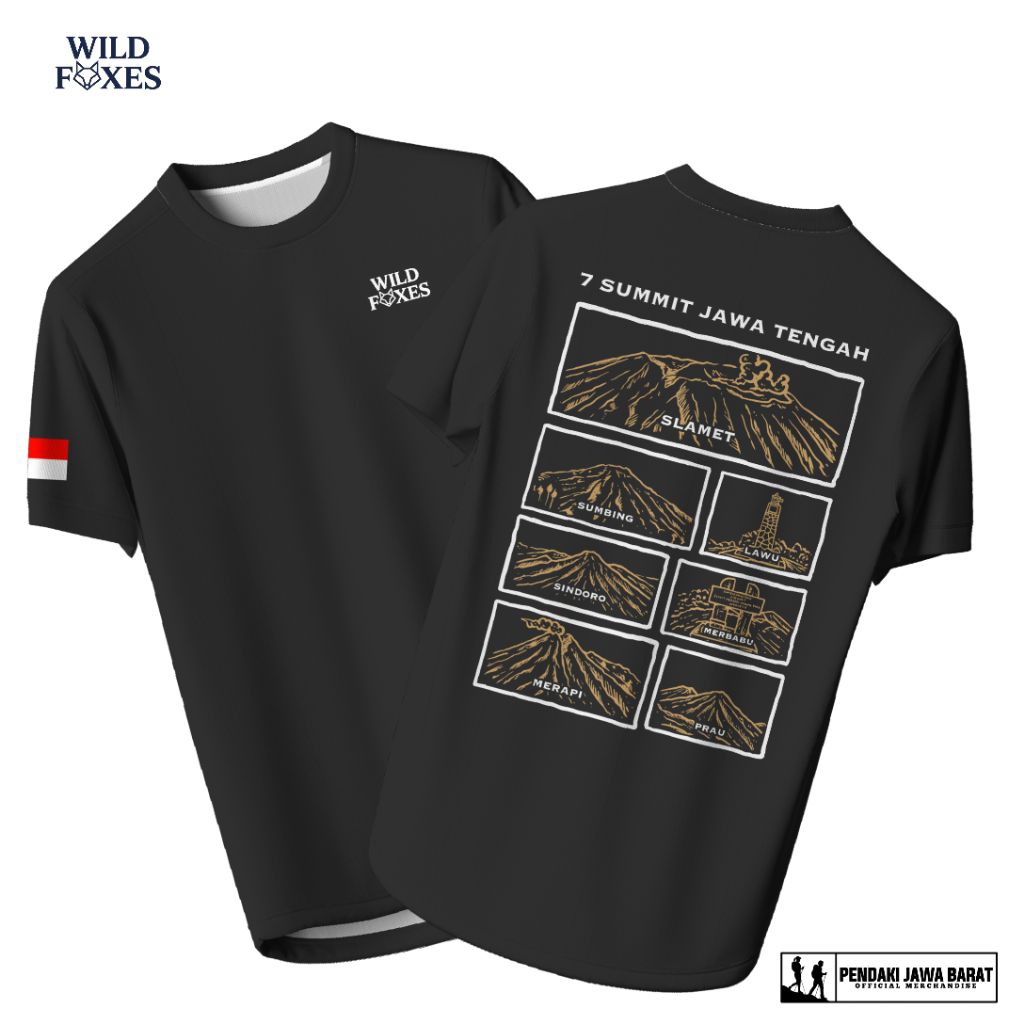 kaos pendaki 7 summit jawa tengah kaos gunung