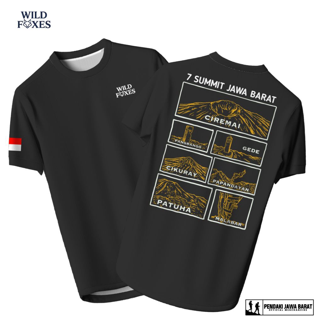 kaos 7 summit jawa barat kaos pendaki kaos gunung