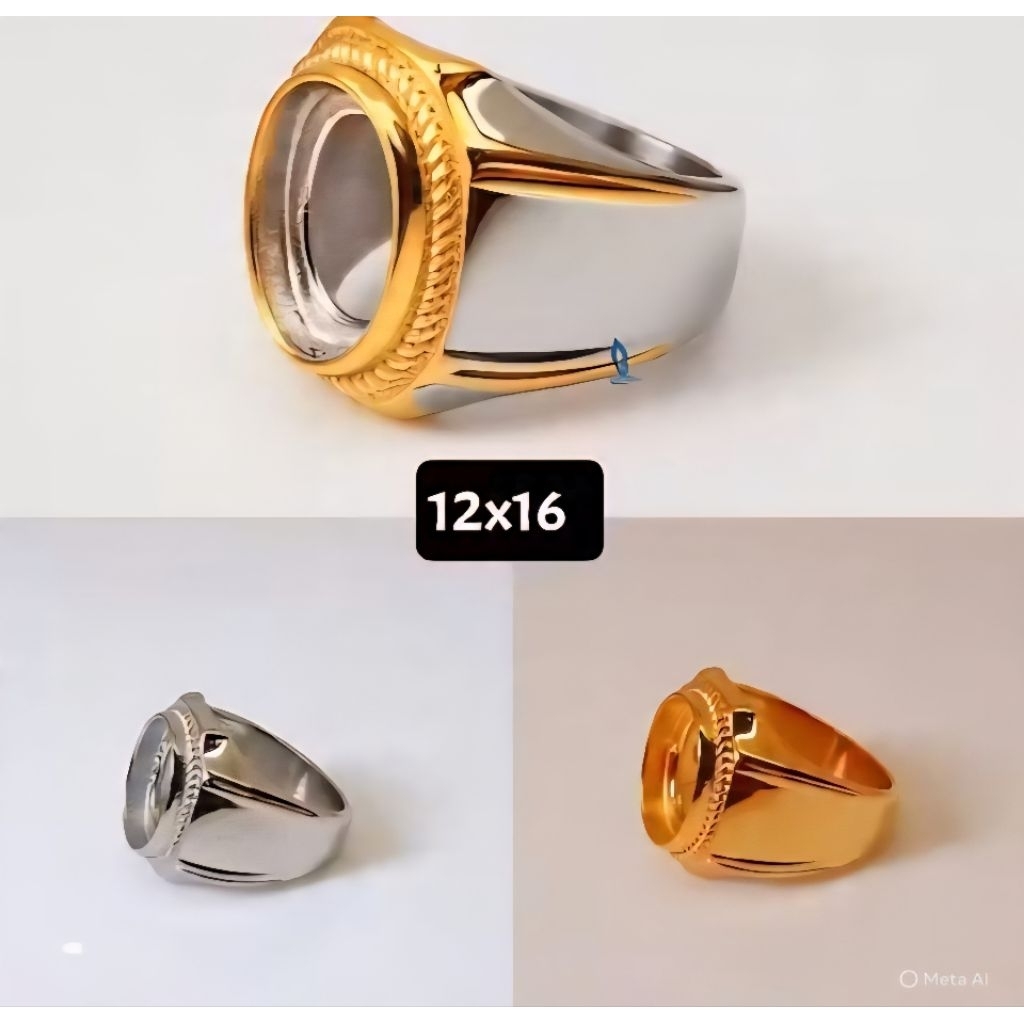 EMBAN RING CINCIN TITANIUM 12x16 MM KUALITAS SUPER