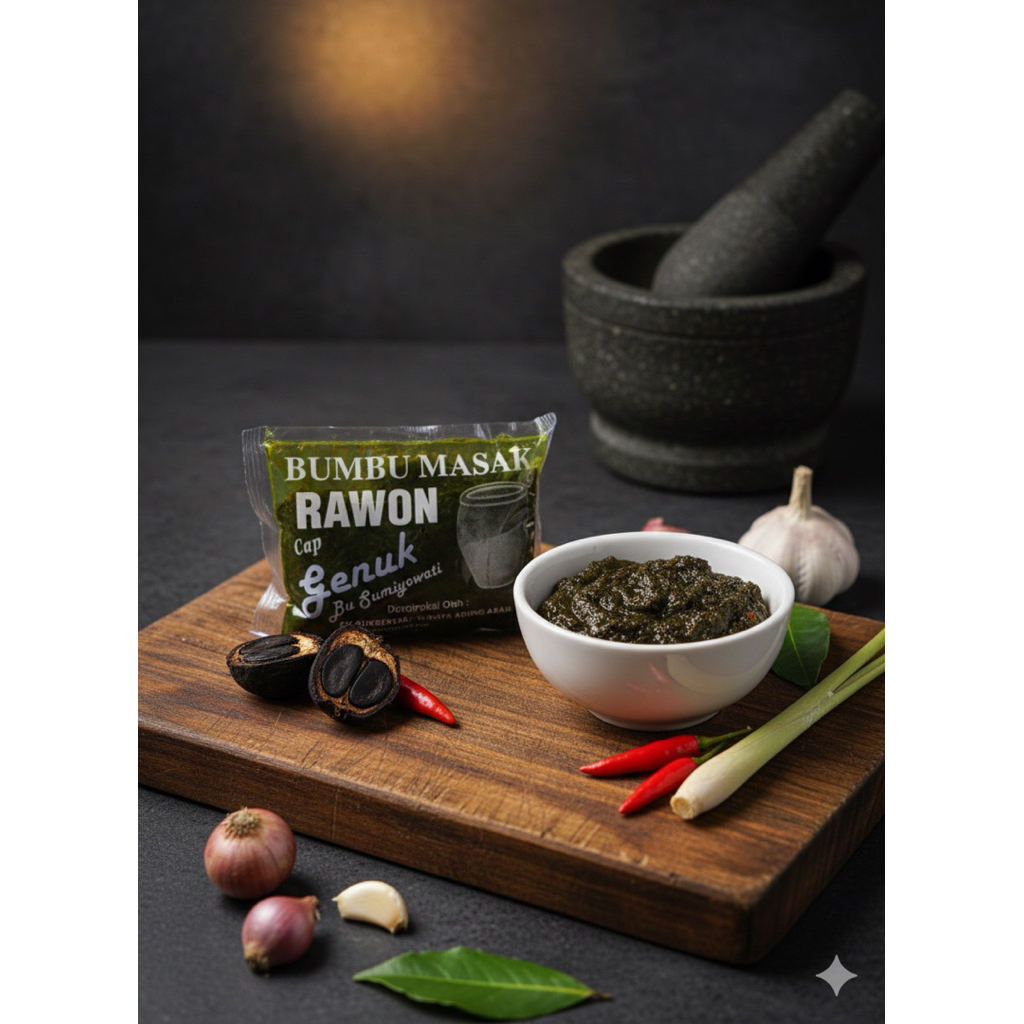 BUMBU MASAK CAP GENUK - BUMBU MASAK RAWON - BUMBU RAWON - BUMBU INSTAN RAWON