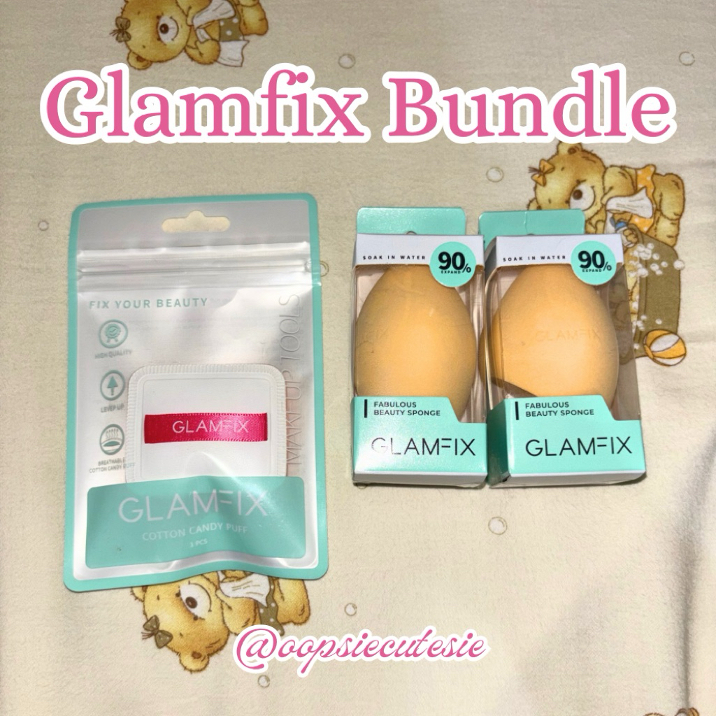 GLAMFIX Cotton Candy Puff and Beauty Sponge (Ori, New)