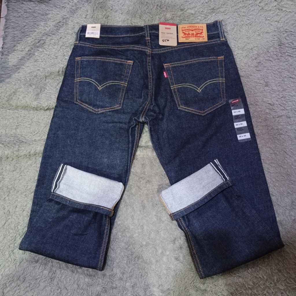 Levis 502 Taper selvedge denim BNWT Original murah meriah
