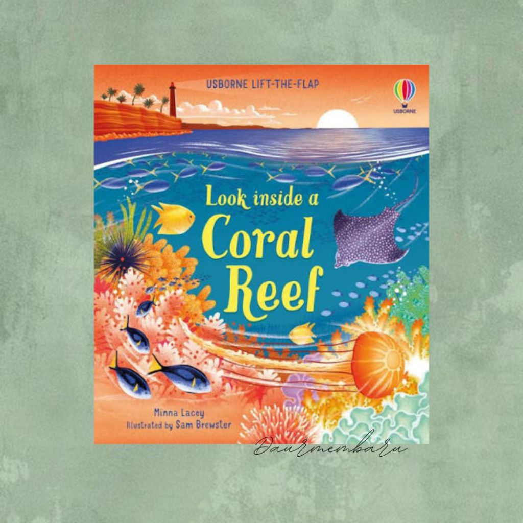 usborne look inside coral reef ( NEW ORI )