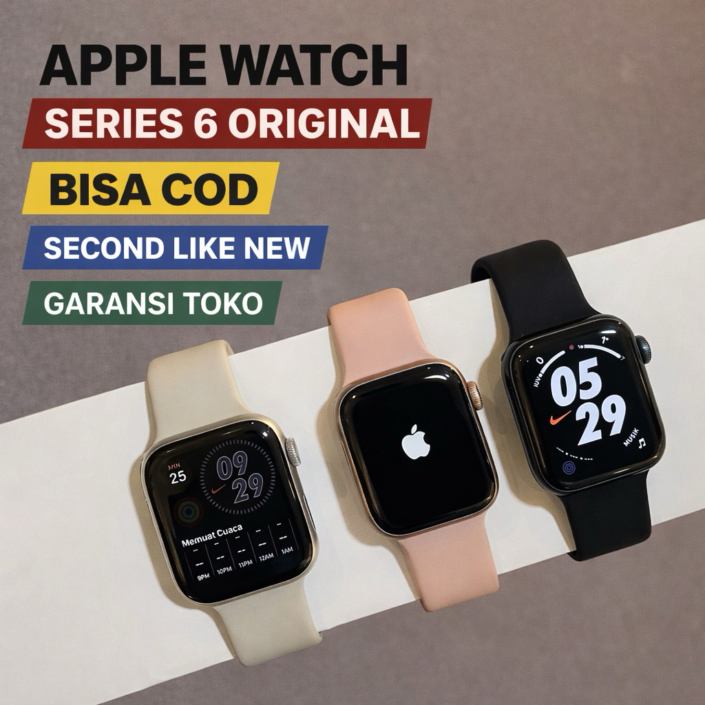 Apple Watch Series 6 40mm / 44mm Original Smartwatch GPS Cellular Jam Tangan Pintar