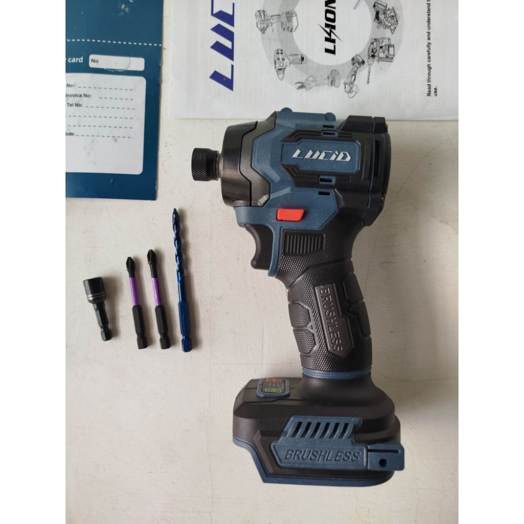 lucid impact driver ld 60 unit only bor cordless brushless