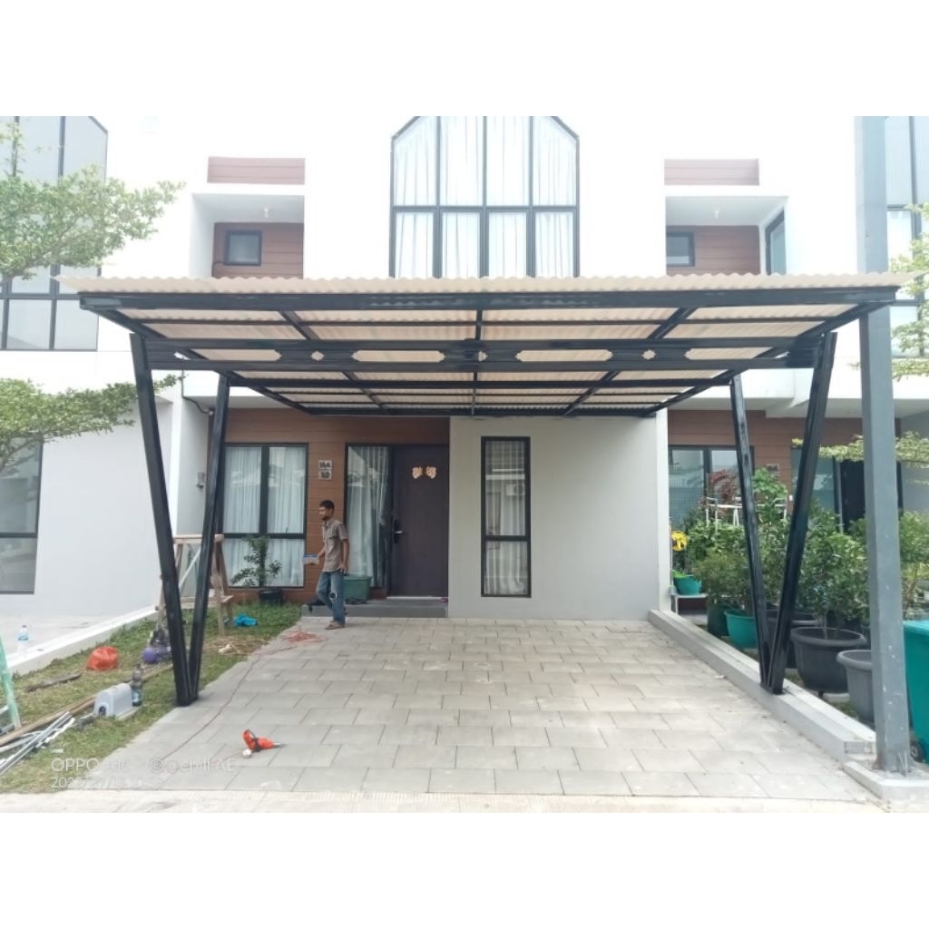 kanopi Alderon singel layer bekasi