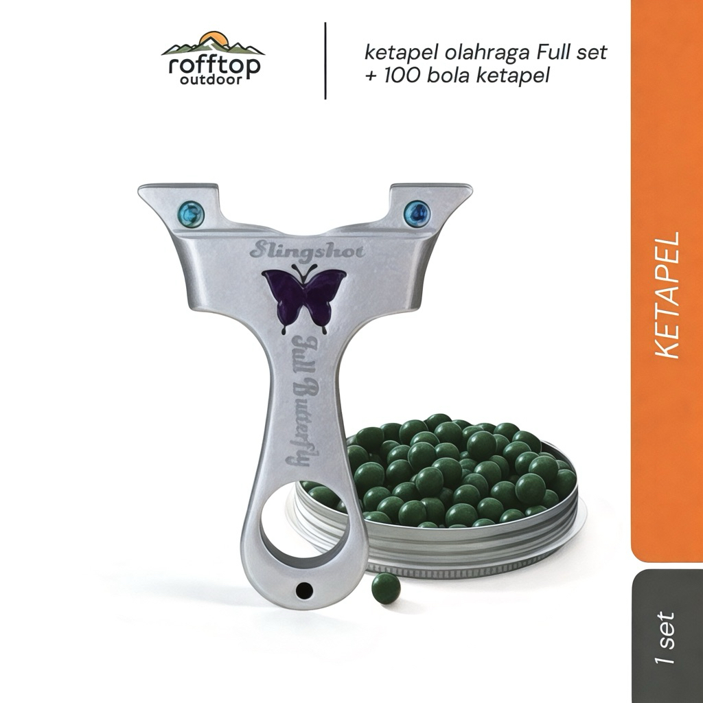 ketapel butterfly premium slingshot / ketapel vietnam butterfly gen 3
