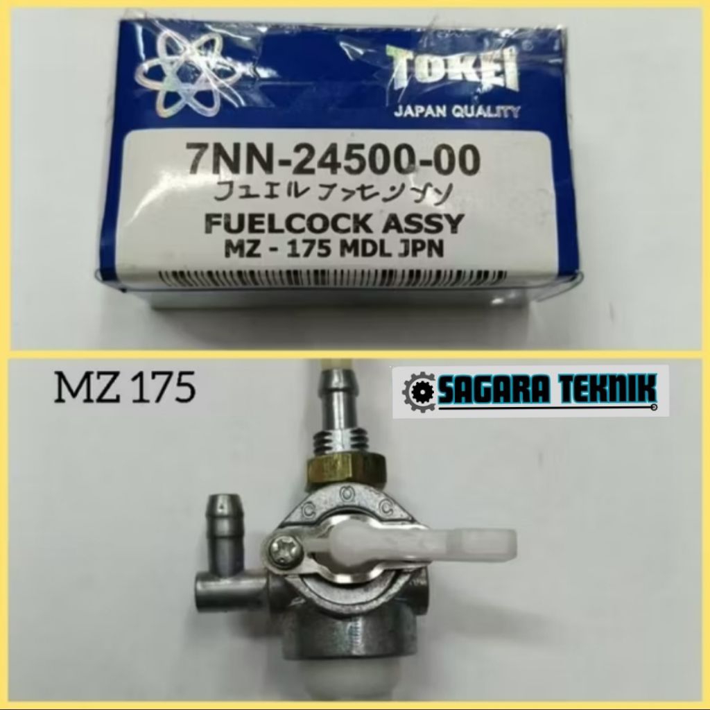 Tokei Mz175 Kran minyak bensin keran Fuel control valve mesin pengerak dan genset yamaha Mz200 Mz250