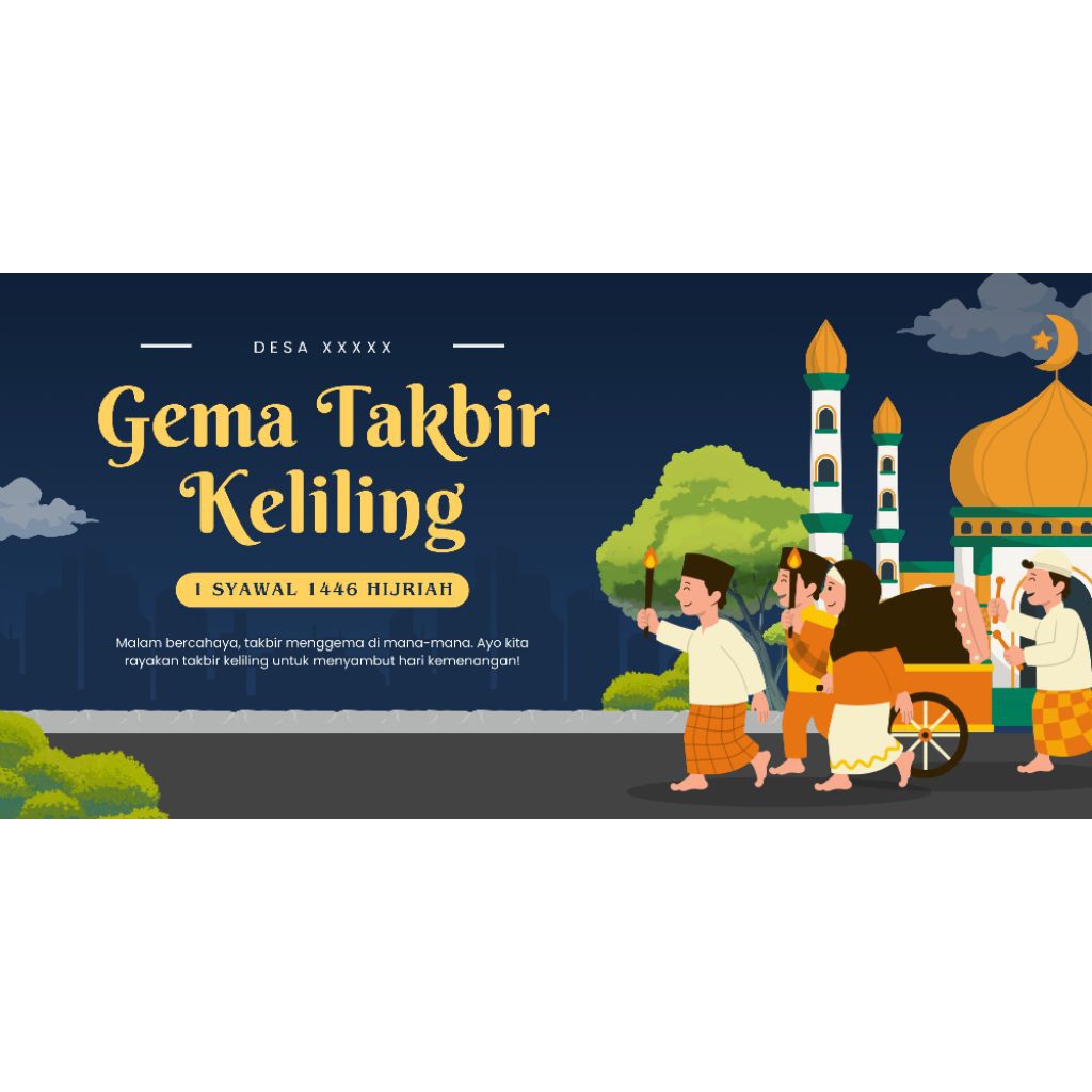mmt banner takbiran takbir keliling tarling bulan ramadhan ramadan