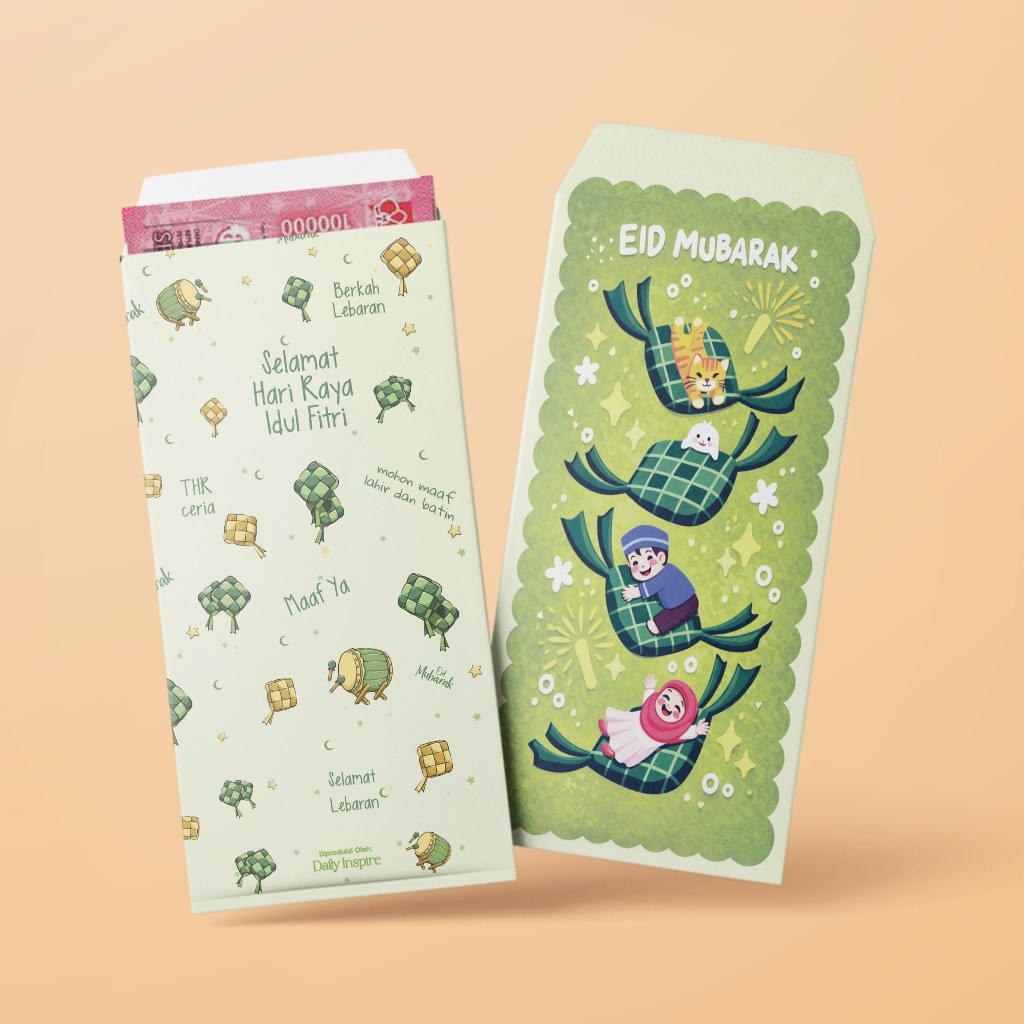 Grosir Isi 20 pcs Amplop lebaran angpao ukuran besar bahan tebal Amplop Lebaran Unik Aesthetic