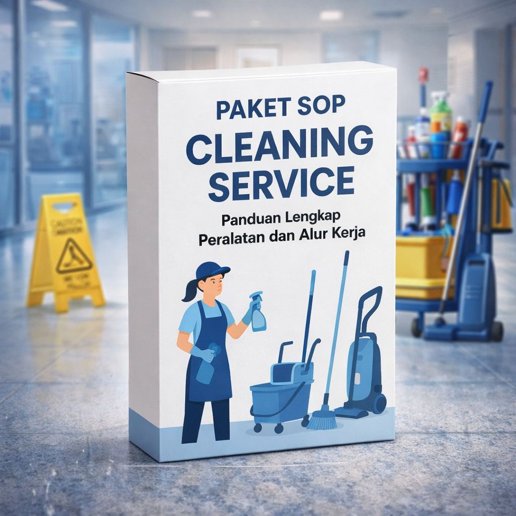 PAKET SOP CLEANING SERVICE - DEPARTEMEN JASA USAHA BISNIS KEBERSIHAN - ALUR KERJA LENGKAP CS