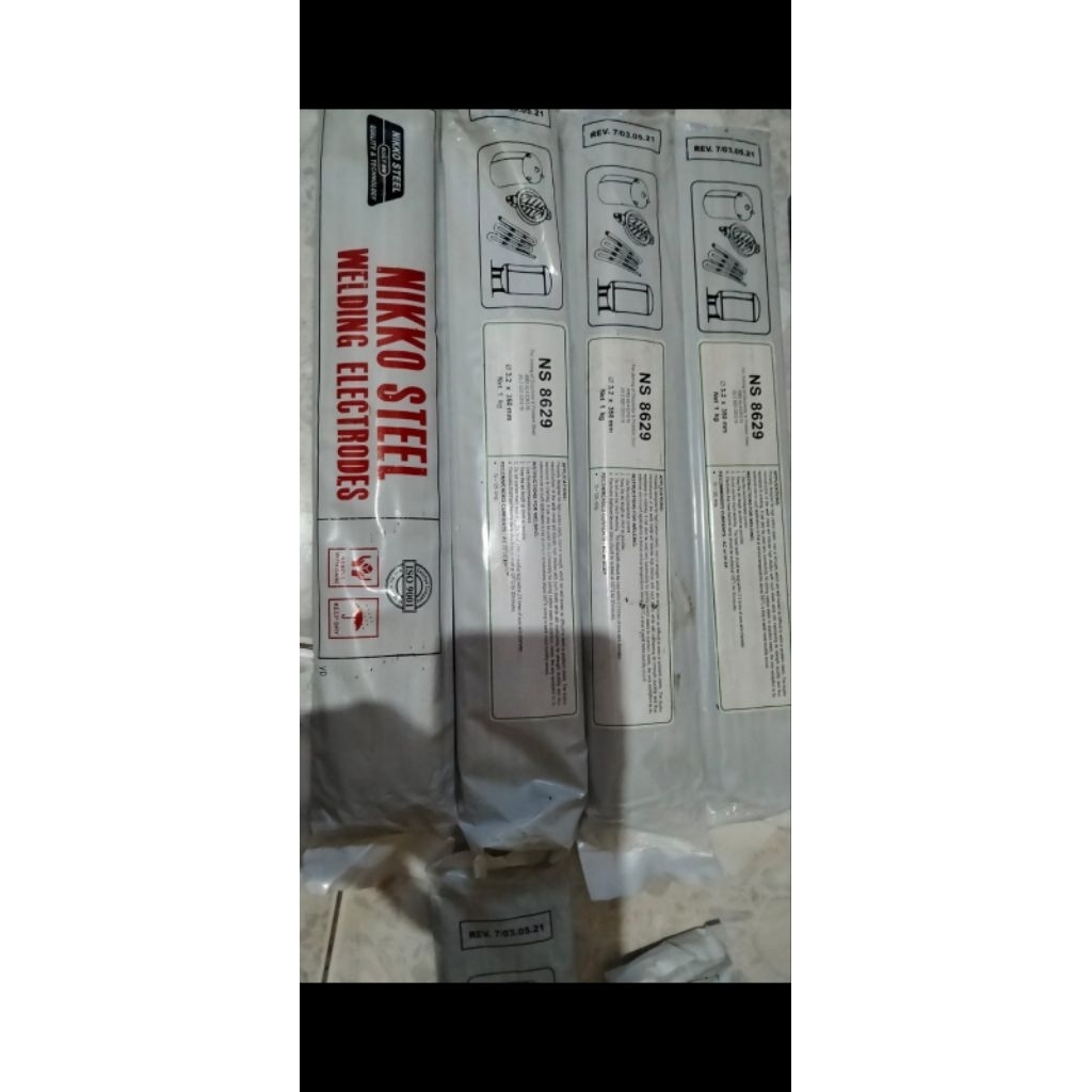 KAWAT LAS PROBLEM STEEL NS-8629 NIKKO STEEL AWS E312-16 Size.3.2MM