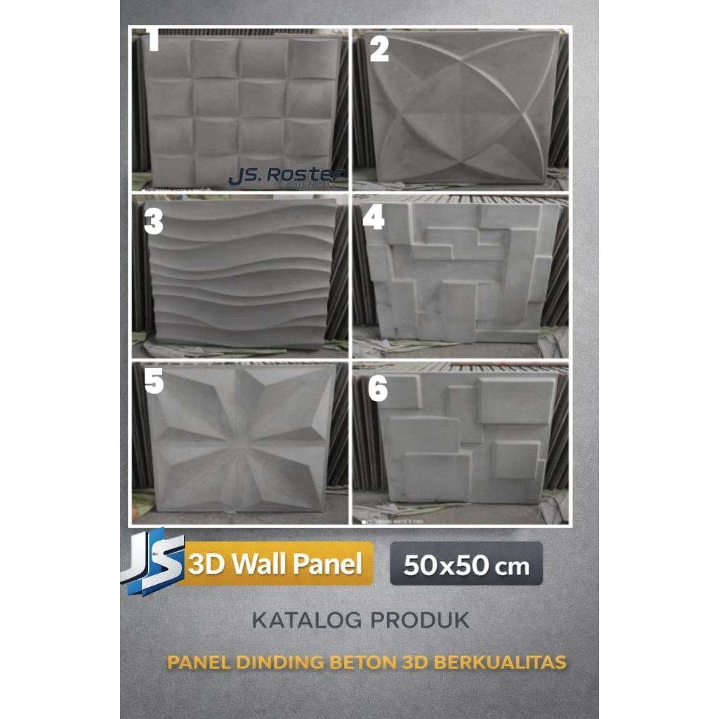 wallpanel beton 3D/wallpanel 3D dinding/panel dinding beton 3D/wallpanel beton/panel beton dekoratif