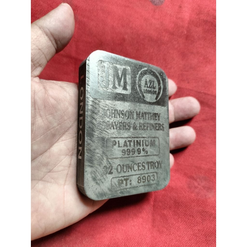 Johnson Matthey Platinum batangan.JM Platinum