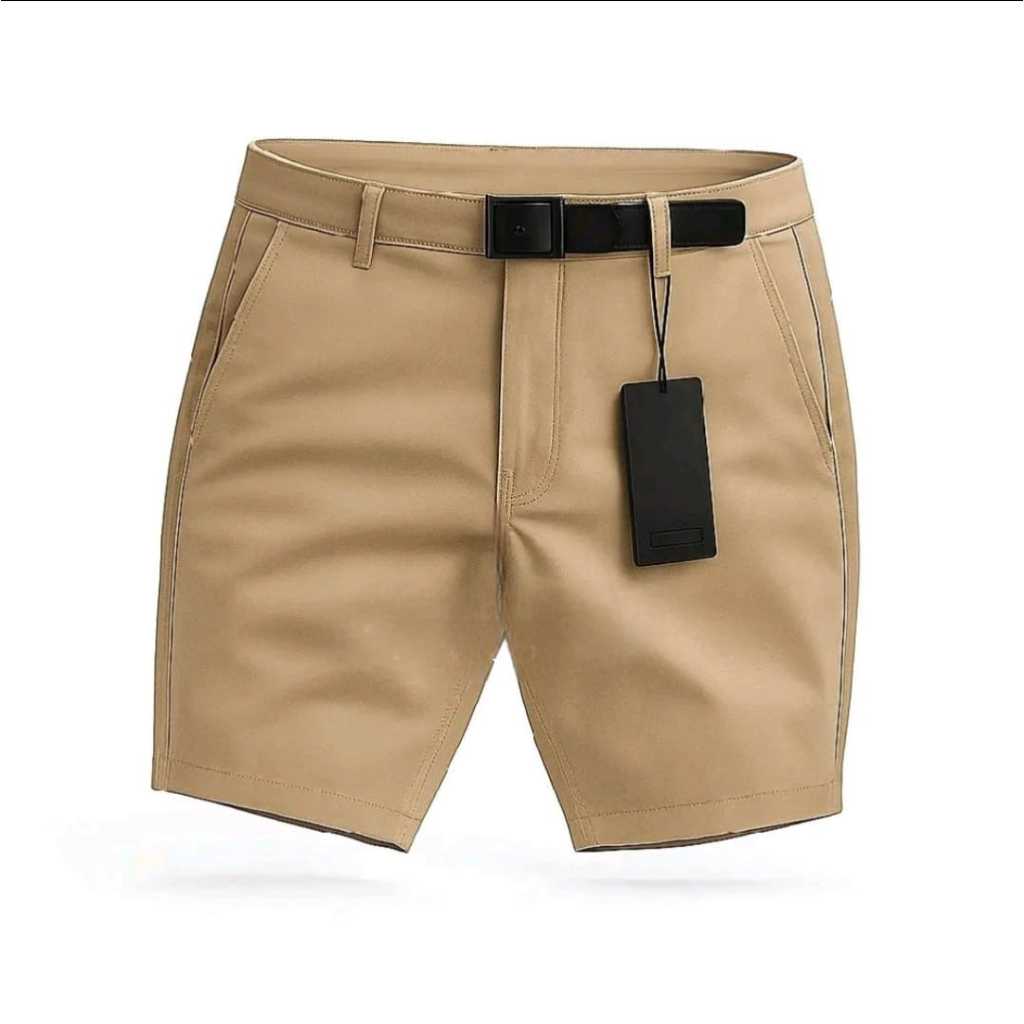 Celana Chinos Pendek Pria Slimfit Distro Premium Warna Coklat