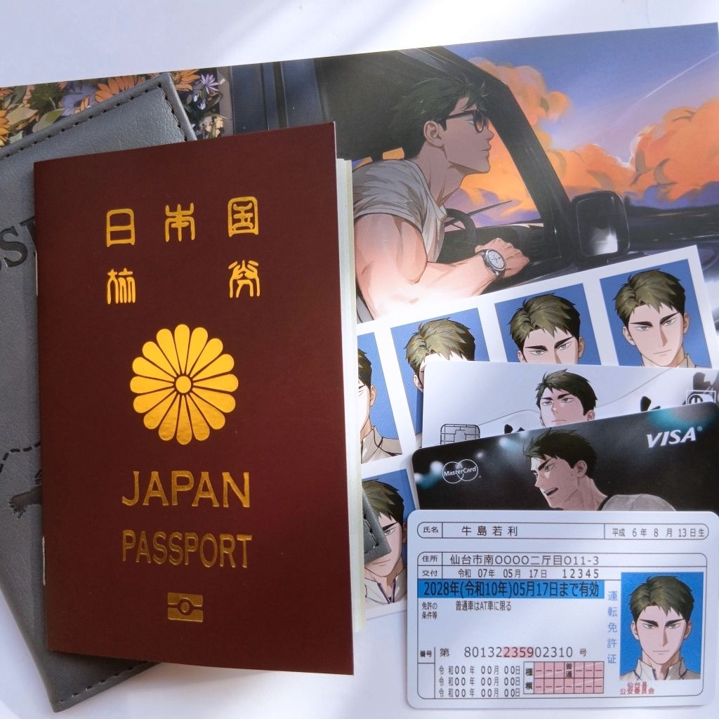 Haikyuu card calender Sportiva Haikyuu paper 2025 & ushijima wakatoshi