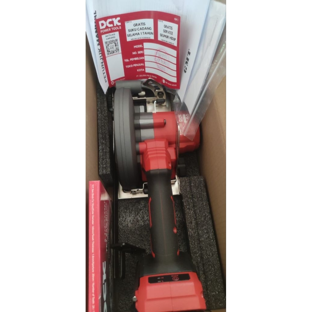 DCK KDMY140S Cordless Brushless Circular Saw unit only tanpa baterai