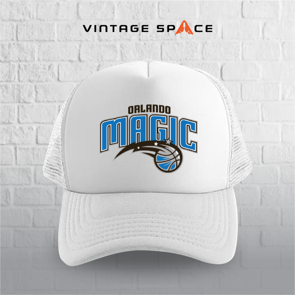 Topi basket untuk remaja dan dewasa/ topi orlando magic/ topi basket/topi trucker custom sablon