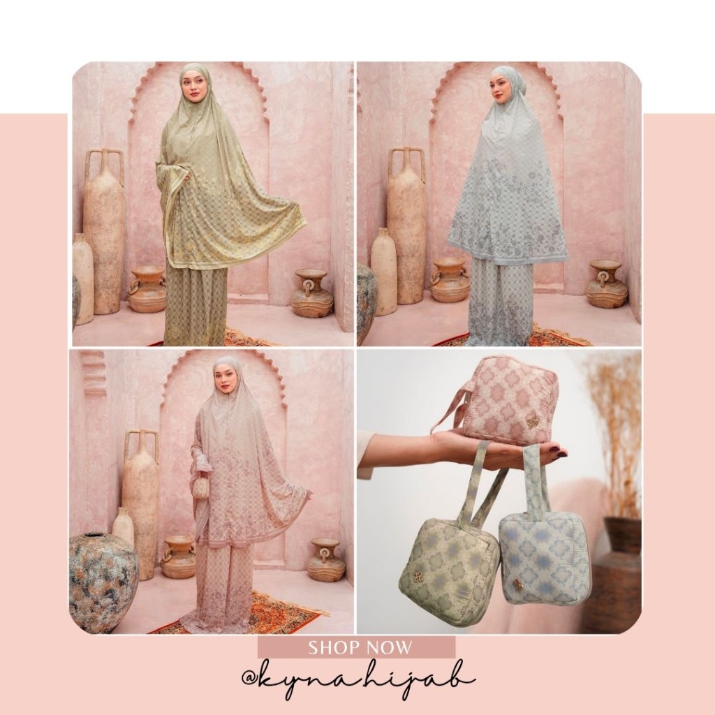 AIRA PRAYER SET dan SABEEN PRAYER SET MUKENA  heaven lights